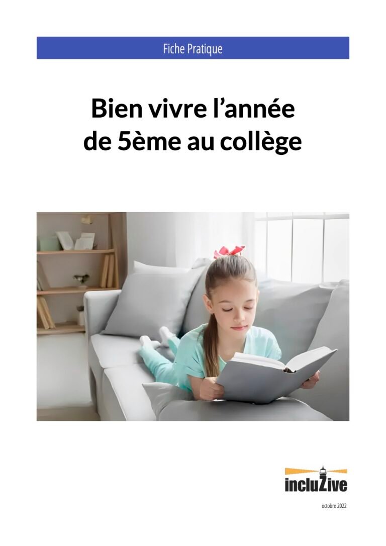Fiche pratique : bien vivre l'année de 5ème au collège