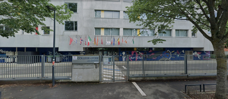 Façade du collège Les Maristes, un établissement pour HPI