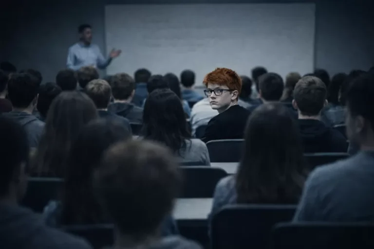 Un adolescent HPI perdu au milieu des autres élèves.