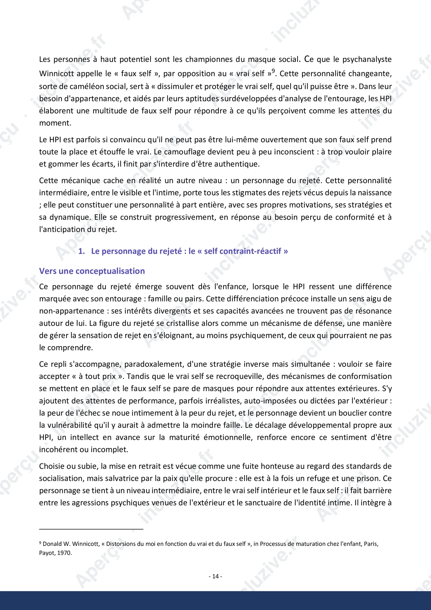 Apercu La blessure de rejet chez les personnes HPI incluZive HPI