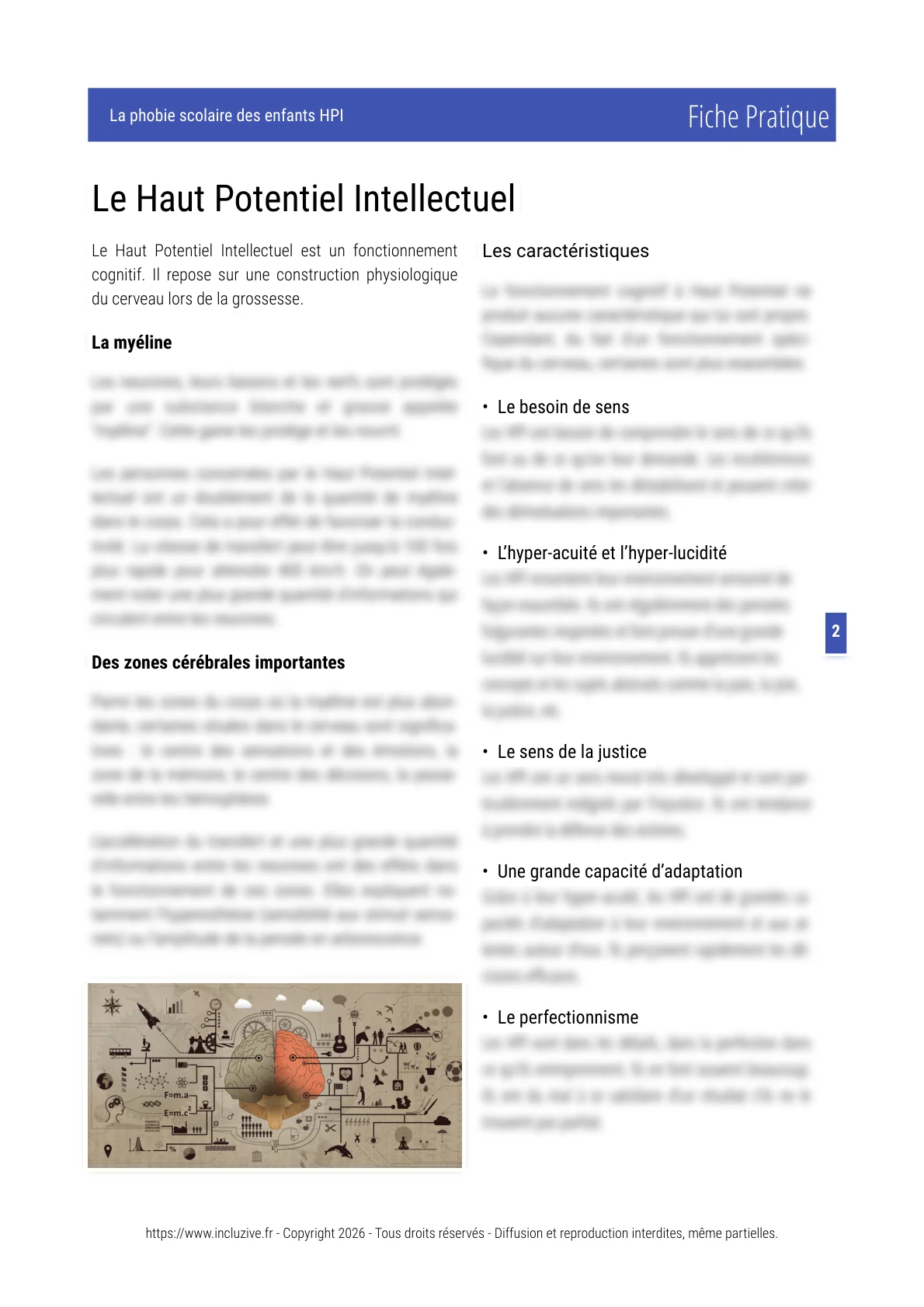 incluZivephobiescolaireenfantsHPI incluZive Fiche pratique La phobie scolaire des enfants HPI - page 2 HPI